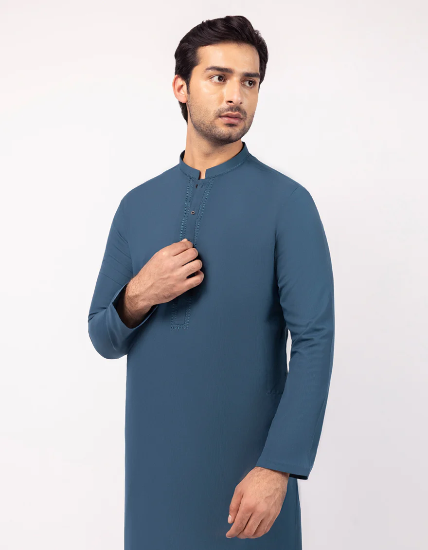 TEAL KURTA TROUSERS | JJKP-A-33720/S25/JJ9943-SF - Image 2