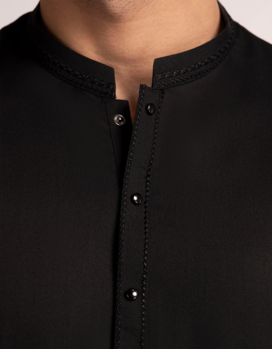 BLACK BLENDED KURTA TROUSERS | JJKP-A-33737/S25/JJ9621-SF - Image 3