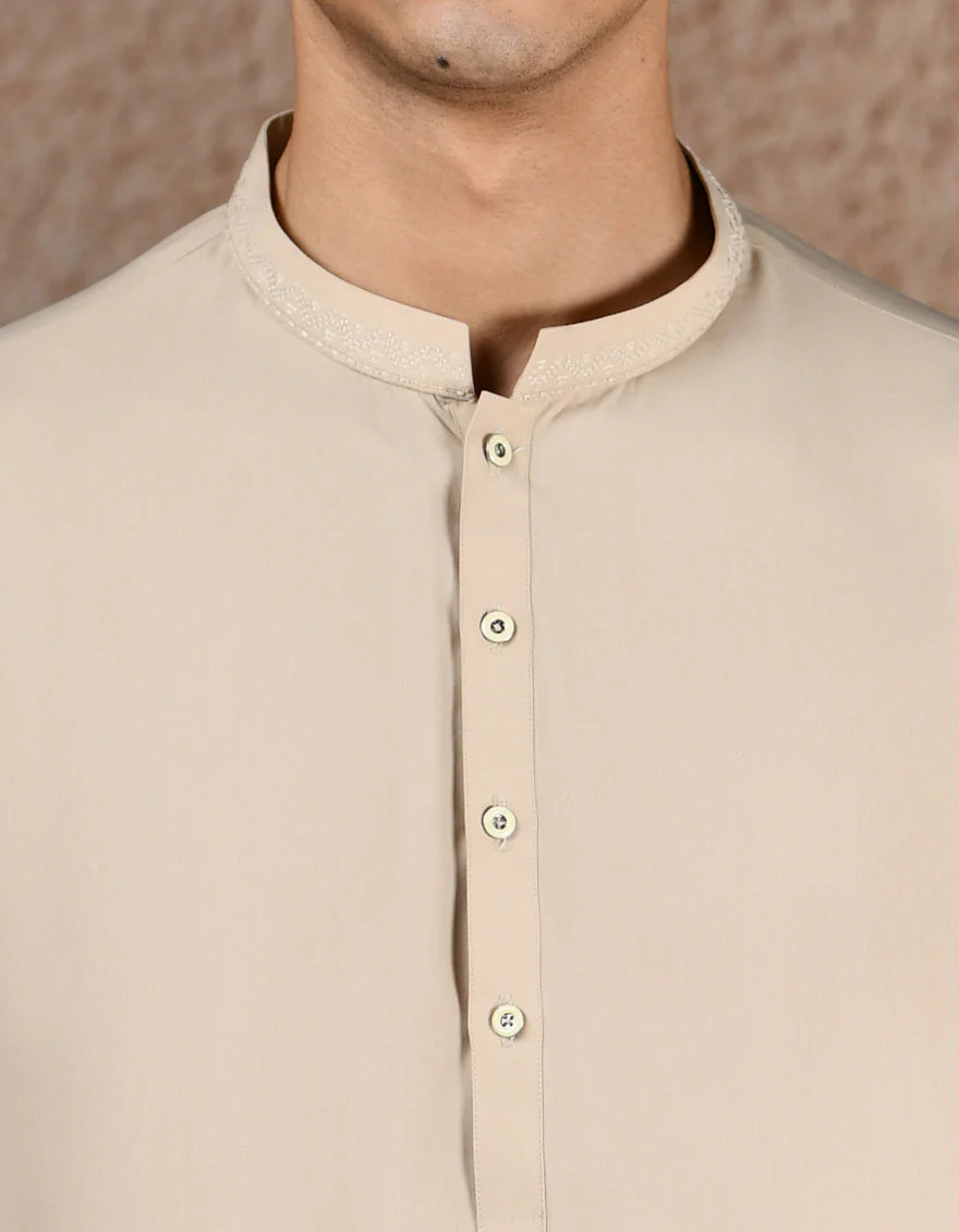 BEIGE BLENDED KURTA TROUSERS | JJKP-A-34995/S25/JJ10063-SF - Image 2