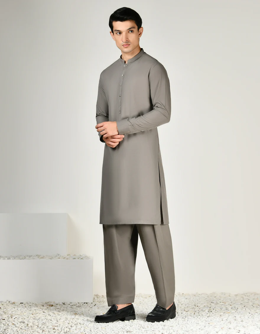 BROWN KURTA TROUSERS | JJKP-A-37904/S24/JJ9376-CL - Image 2