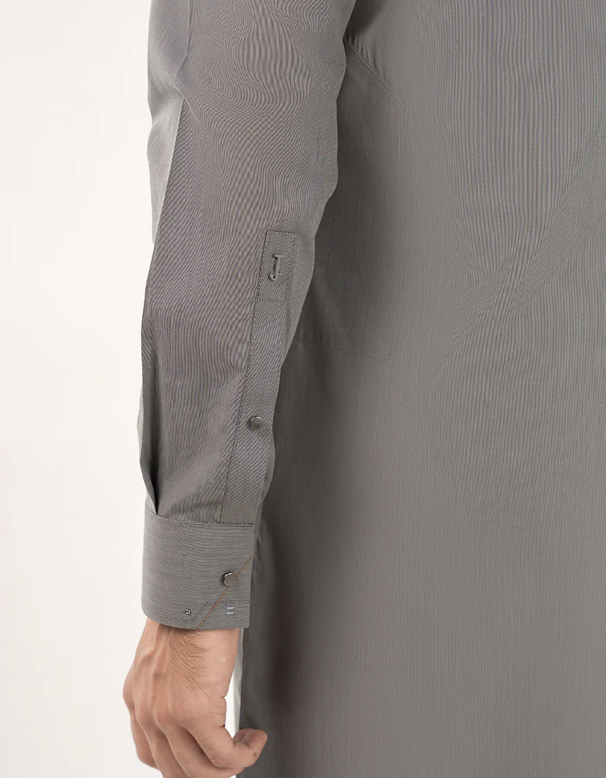 GREY BLENDED KURTA TROUSERS | JJKP-A-46474/S24/JJ9368-CL - Image 4