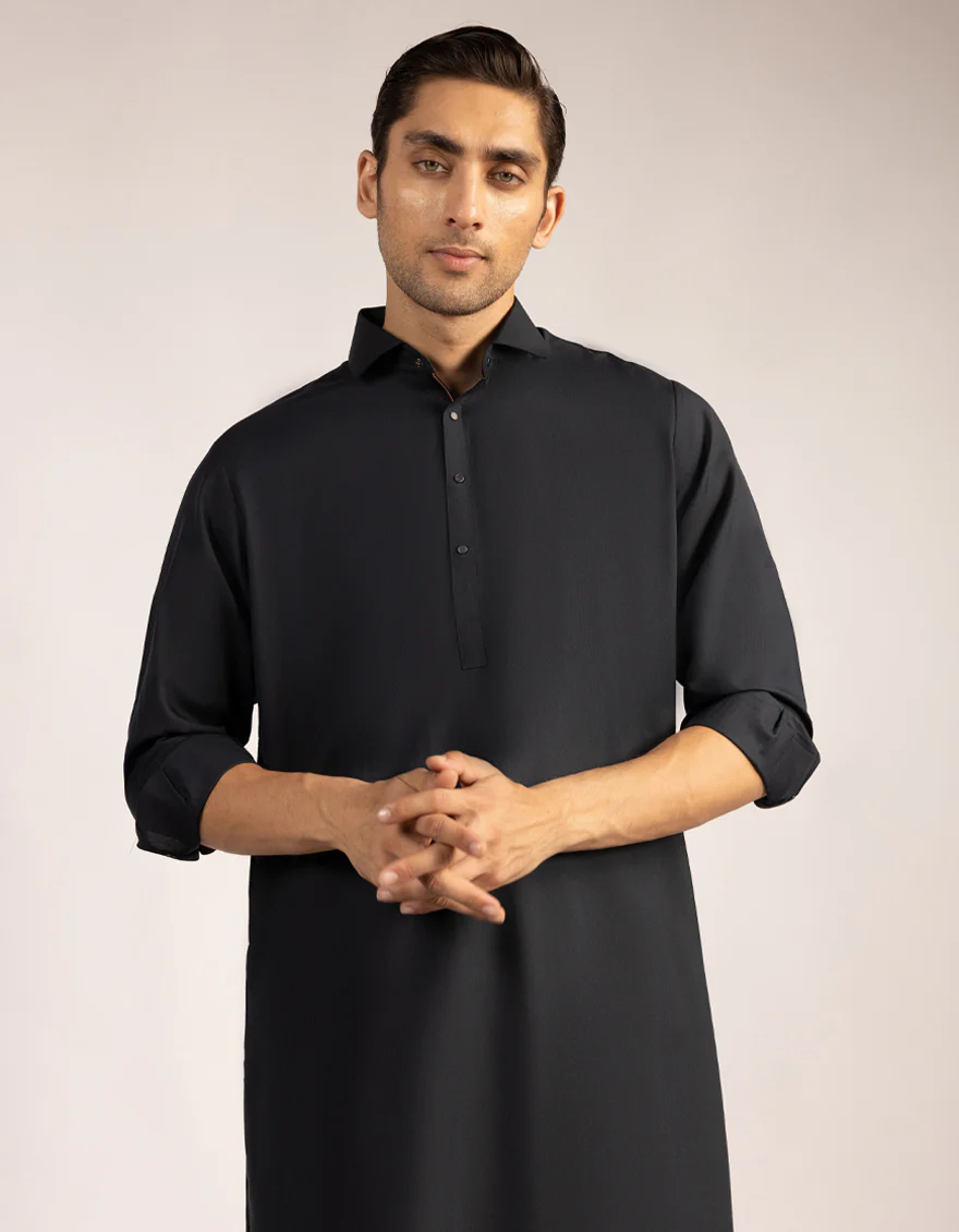 GREY BLENDED KURTA TROUSERS | JJKP-A-47513/S25/JJ9345-CL - Image 2