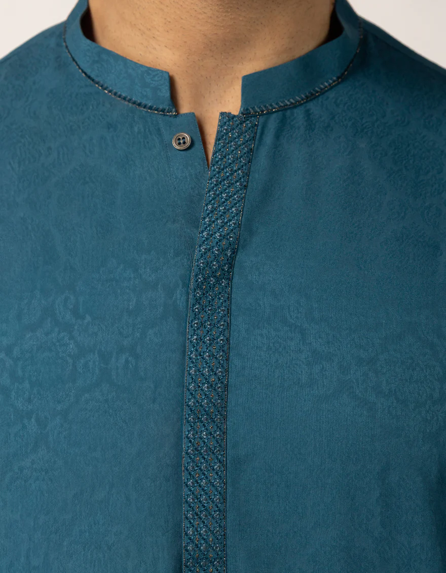 ZINC BLENDED KURTA TROUSERS | JJKP-A-50443/S25/JJ10487-FL - Image 3