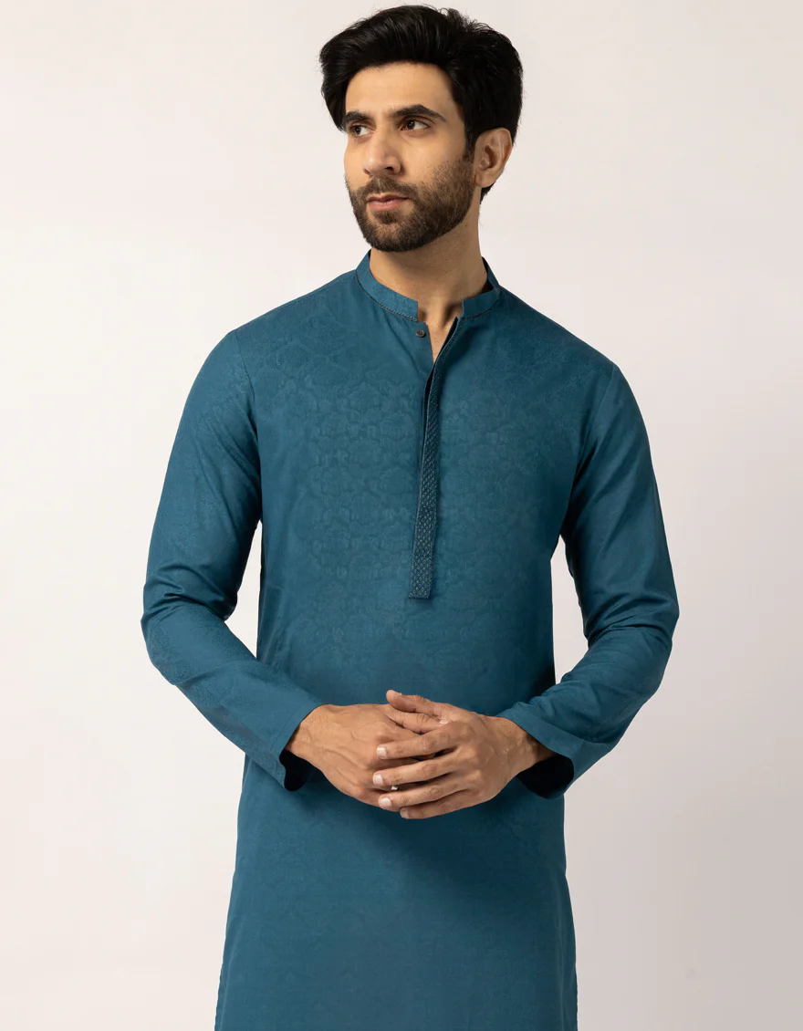 ZINC BLENDED KURTA TROUSERS | JJKP-A-50443/S25/JJ10487-FL - Image 4