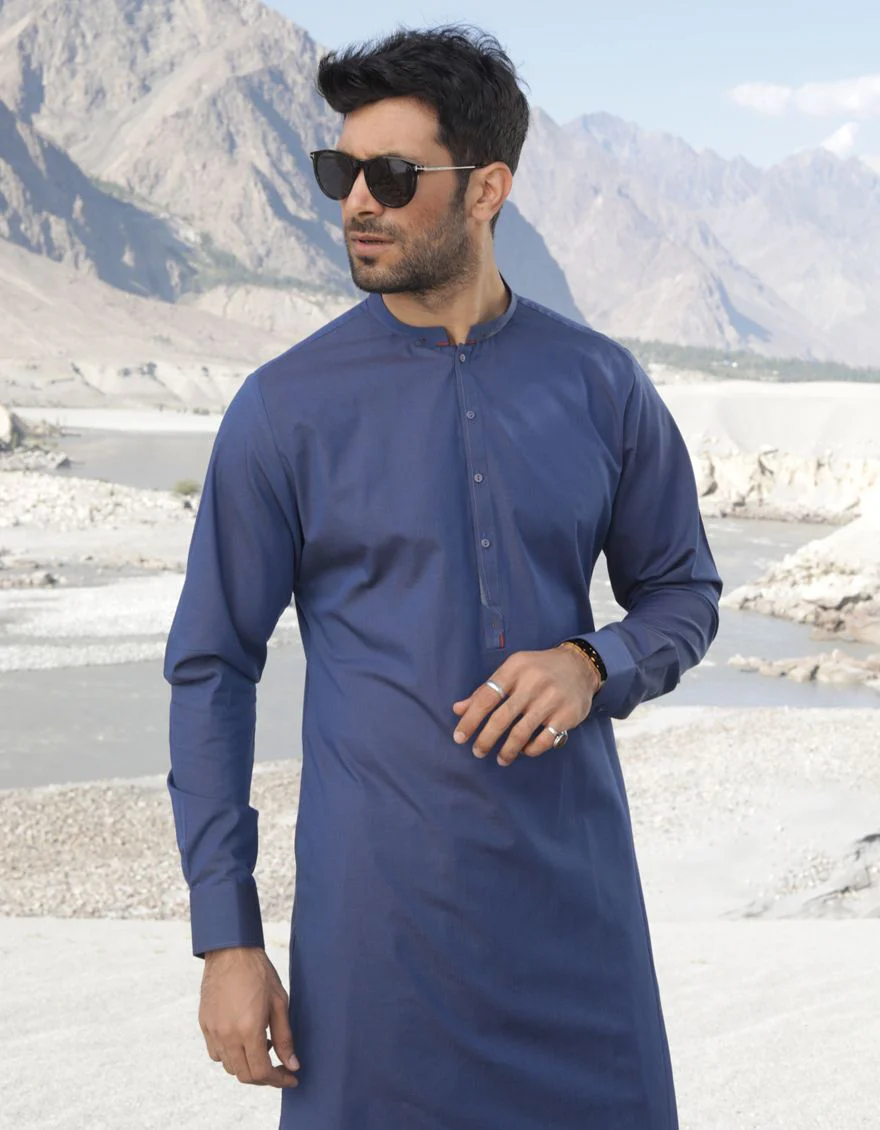 TEAL BLUE KURTA TROUSERS | JJKP-A-US-36832/W21/JJ7237-CL - Image 4
