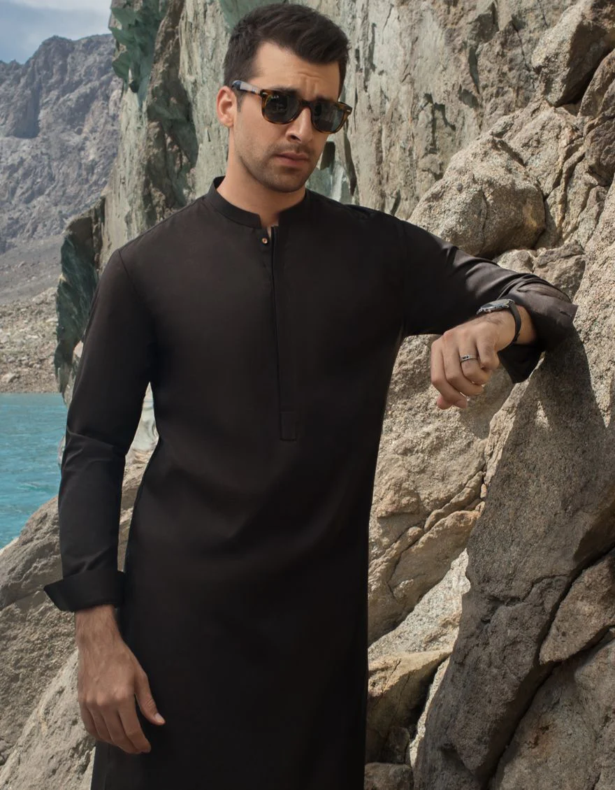 BLACK COFFEE KURTA TROUSERS | JJKP-A-US-40088-R1/W21/JJ7408-CL - Image 2