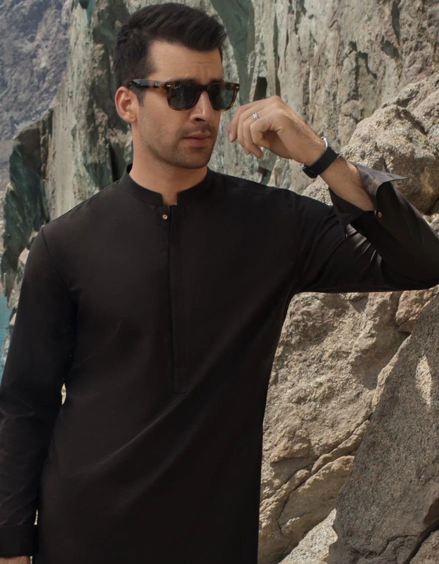BLACK COFFEE KURTA TROUSERS | JJKP-A-US-40088-R1/W21/JJ7408-CL - Image 4