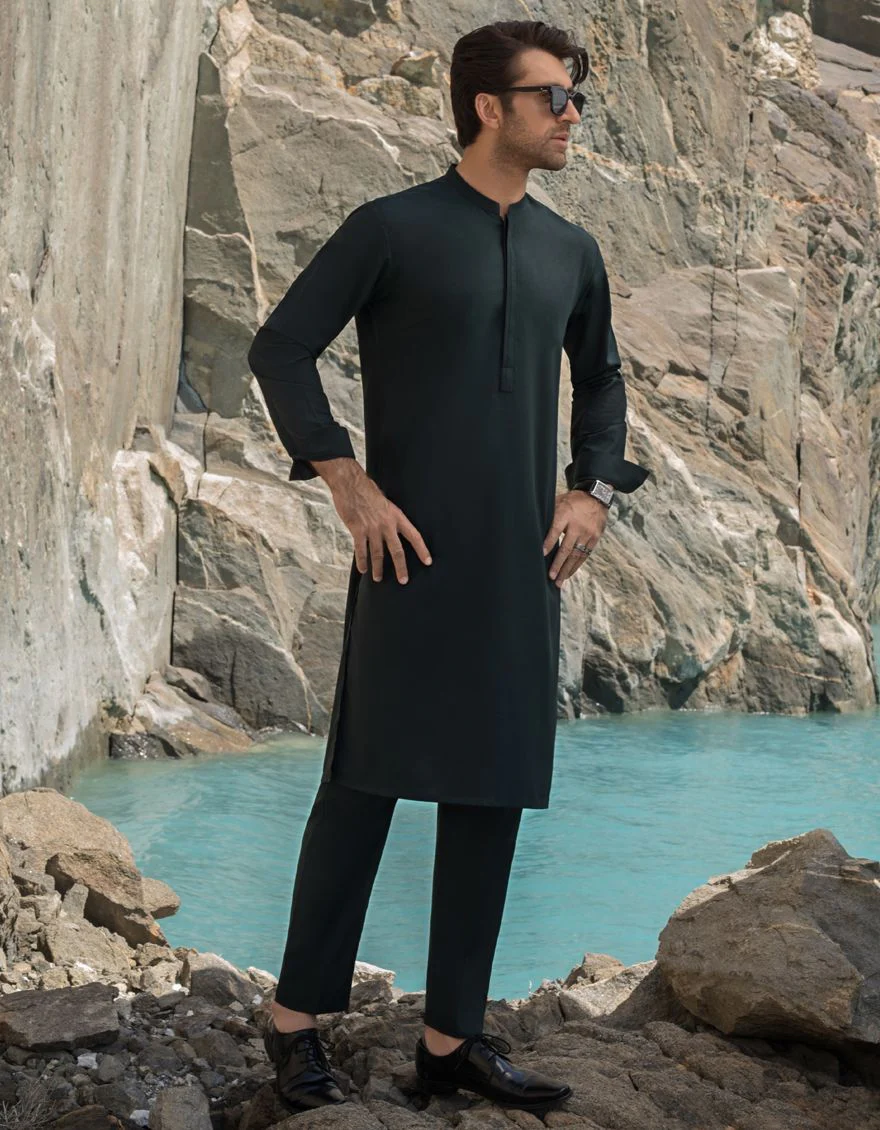 CRICKET GREEN KURTA TROUSERS | JJKP-A-US-40089-R1/W21/JJ7408-CL