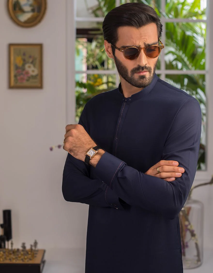 ROYAL BLUE KURTA TROUSERS | JJKP-A-US-42217/S21/JJ7550-PN - Image 2