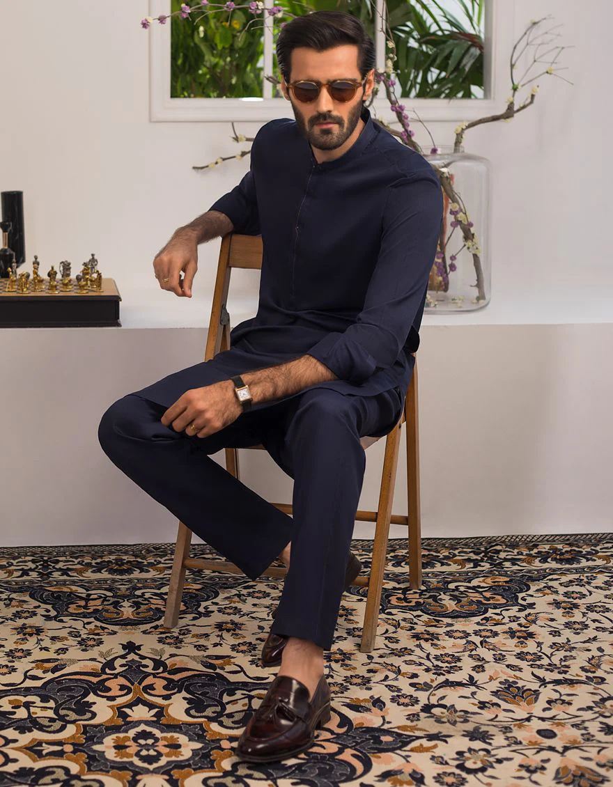 ROYAL BLUE KURTA TROUSERS | JJKP-A-US-42217/S21/JJ7550-PN - Image 3