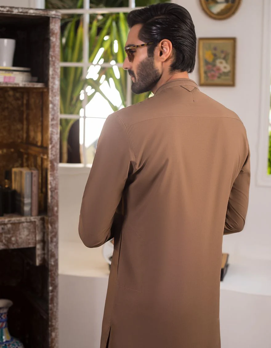 BROWN KURTA TROUSERS | JJKP-A-US-42221/S21/JJ7556-CL - Image 3