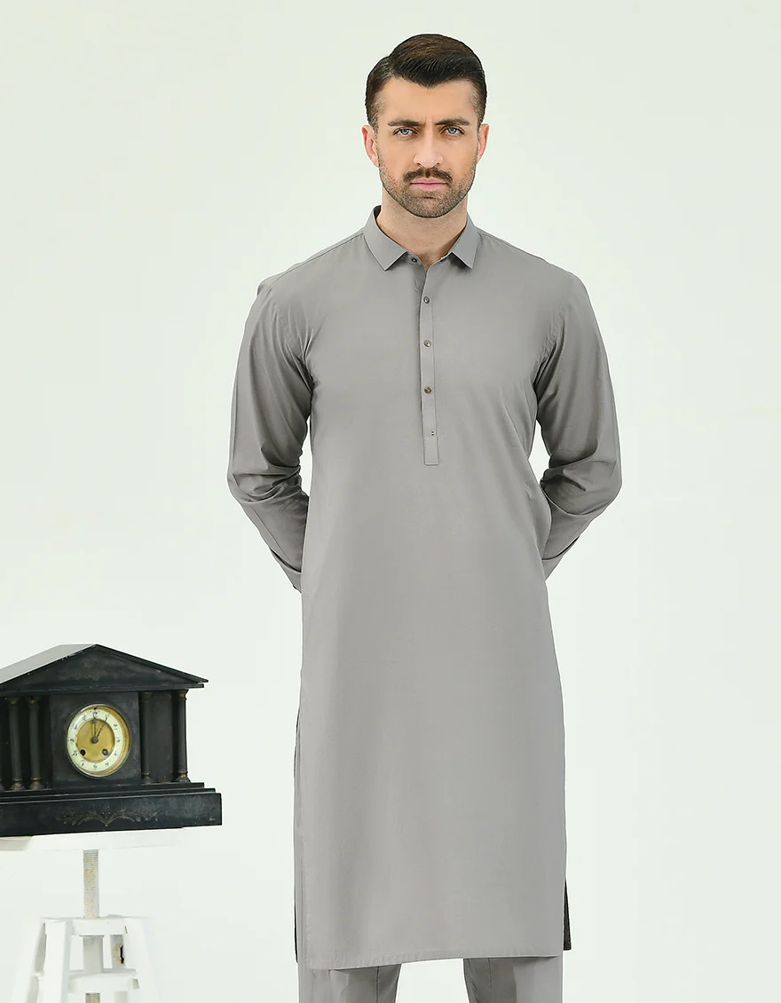 GREY COTTON KURTA TROUSERS | JJKP-A-US-43128/S22/JJ7420-CL - Image 4