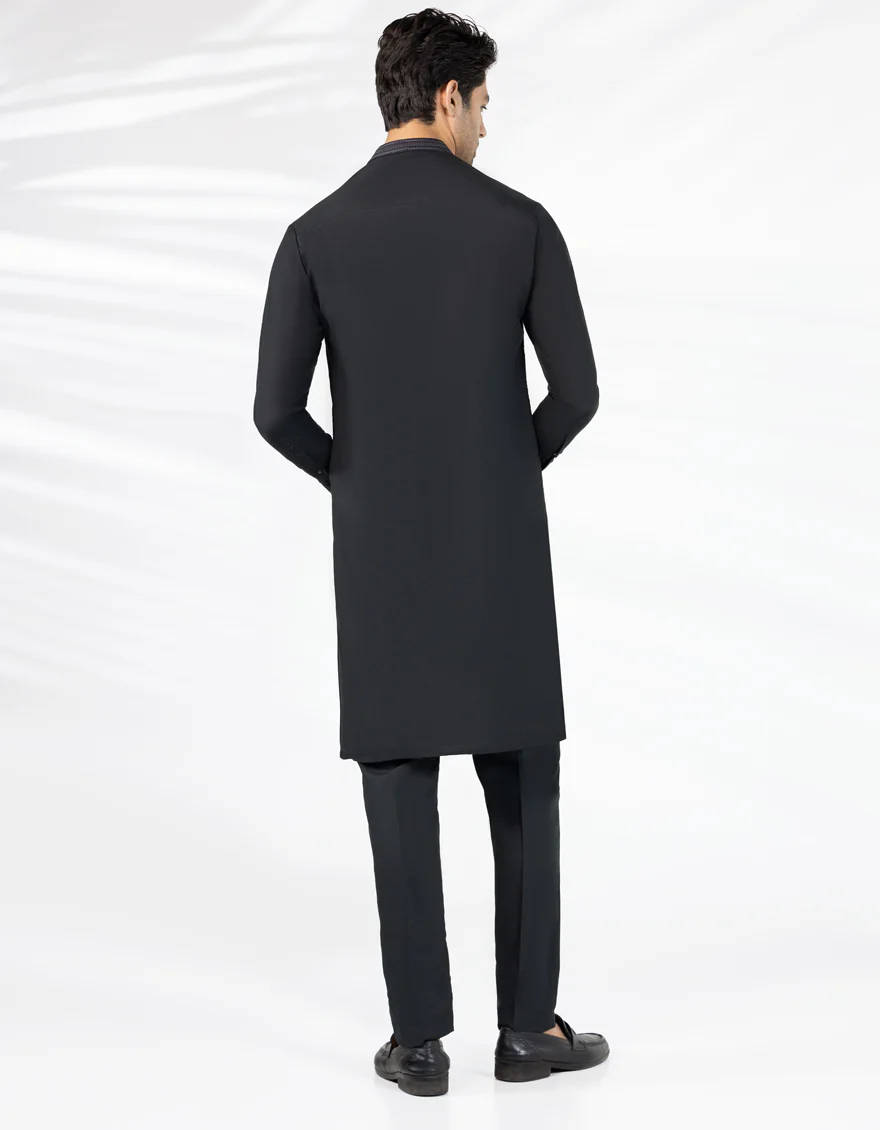 BLACK KURTA TROUSERS | JJKP-S-47488/S25/JJ9937-SF - Image 4