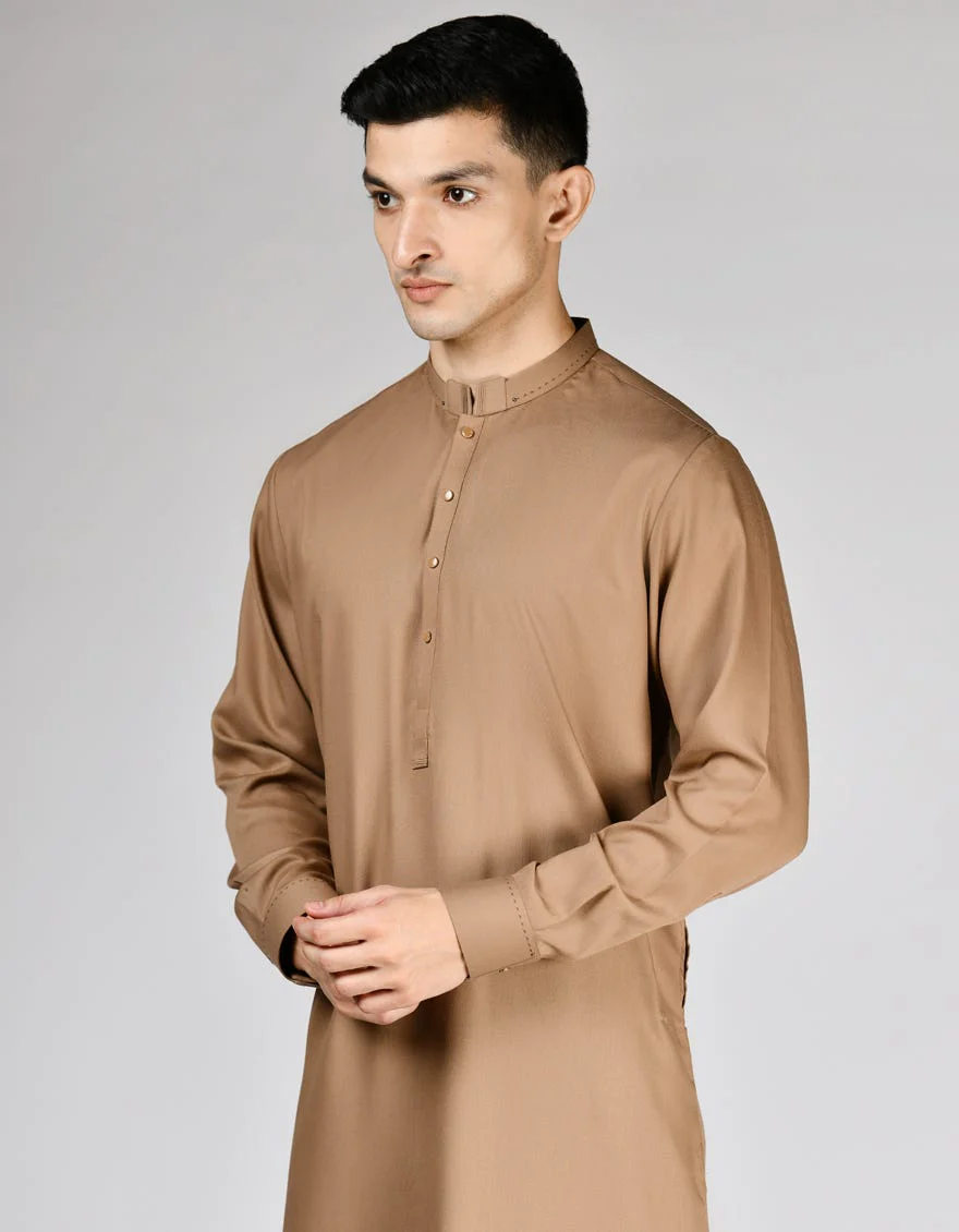 BROWN BLENDED KURTA TROUSERS | JJKP-S-91440/S24/JJ9378-PN - Image 2