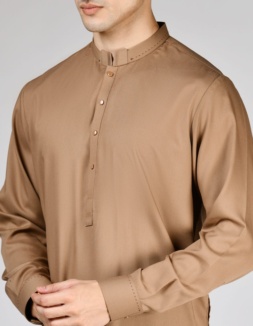 BROWN BLENDED KURTA TROUSERS | JJKP-S-91440/S24/JJ9378-PN - Image 3