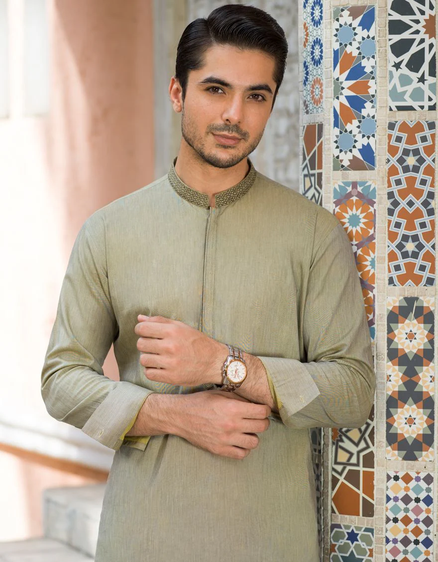 SAIGE GREEN KURTA TROUSERS | JJKP-S-US-31181/S21/JJ7251-SF - Image 2