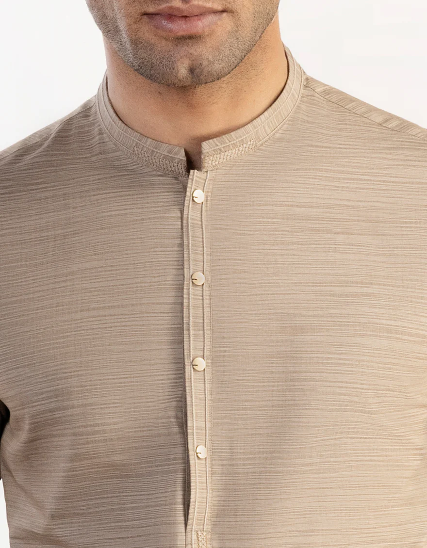 BEIGE BLENDED KURTA TROUSERS | JJKP-S-US-32711/S23/JJ8255-CL - Image 2