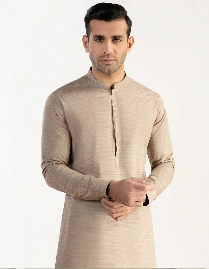 BEIGE BLENDED KURTA TROUSERS | JJKP-S-US-32711/S23/JJ8255-CL - Image 3