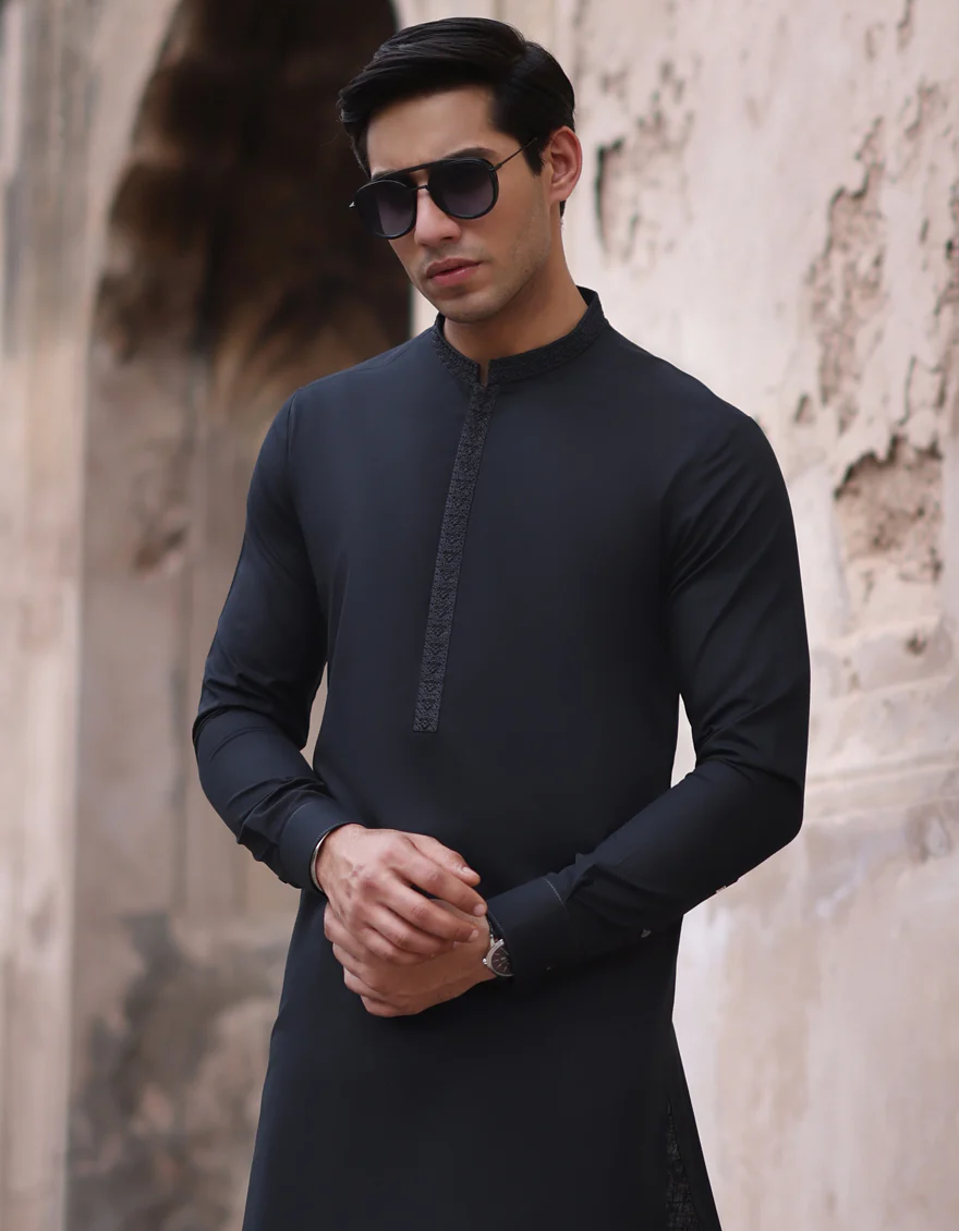 BLACK BLENDED KURTA TROUSERS | JJKP-S-US-32730/S23/JJ8283-SF - Image 3