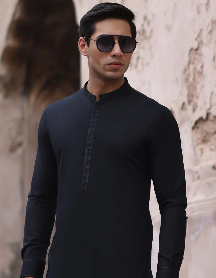 BLACK BLENDED KURTA TROUSERS | JJKP-S-US-32730/S23/JJ8283-SF - Image 4