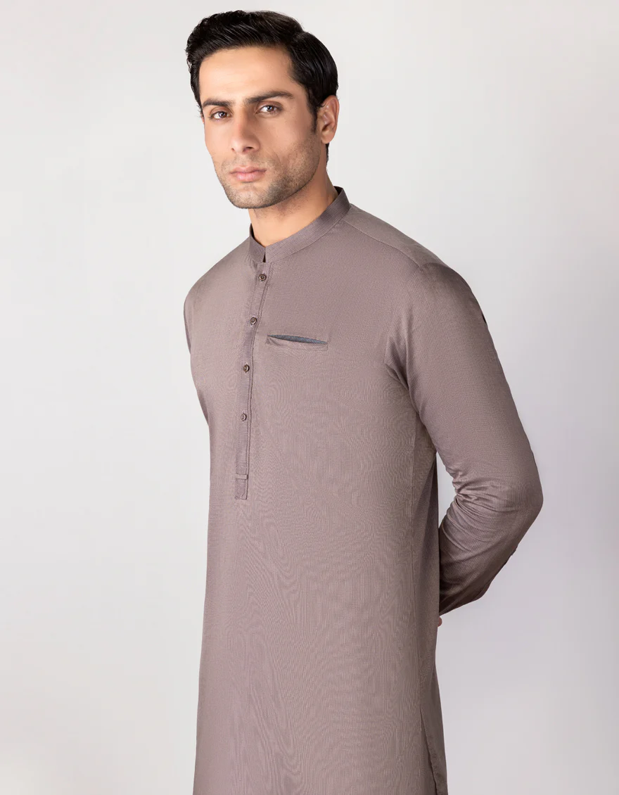 HATCHED PURPLE COTTON KURTA TROUSERS | JJKP-S-US-34288/S23/JJ8681-CL - Image 3