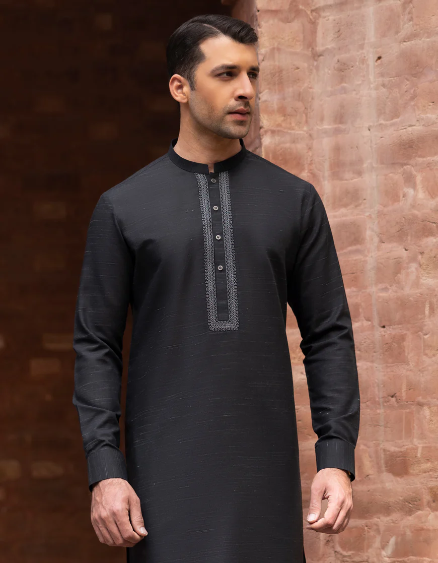 BLACK BLENDED KURTA TROUSERS | JJKP-S-US-47017/S23/JJ8784-FL - Image 3