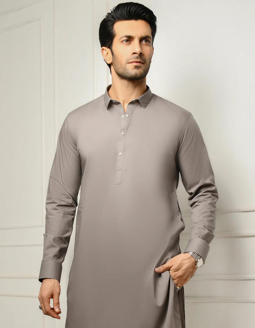 GREY COTTON KURTA TROUSERS | JJKP-US-45039/A22/JJ7420-CL - Image 4