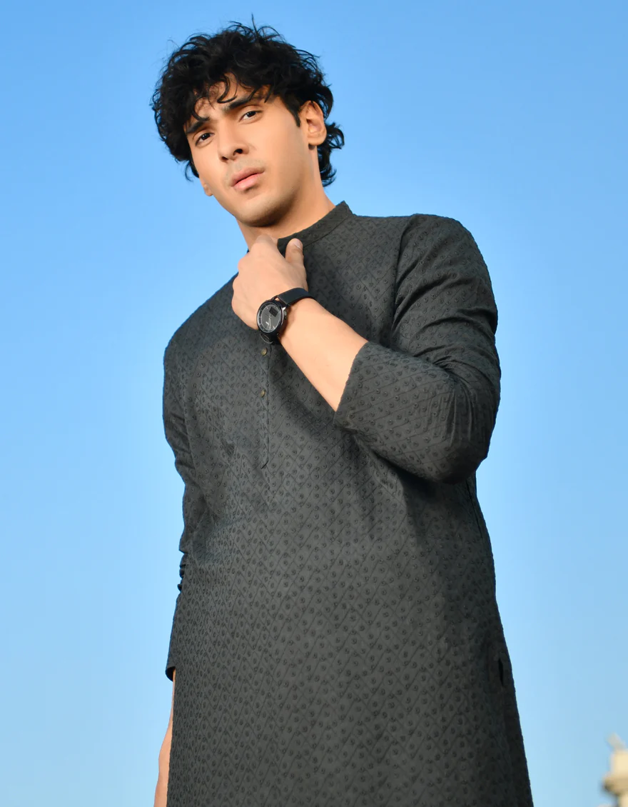 GREEN COTTON KURTA TROUSERS | JJKP-US-45213/A23/JJ1099-CL - Image 2