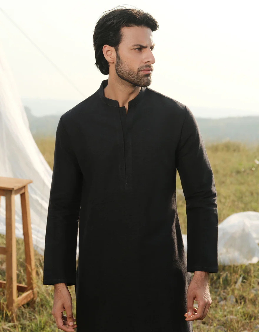 DEEP GREEN COTTON KURTA TROUSERS | JJKP-W-47362/S24/JJ9662-FL - Image 2