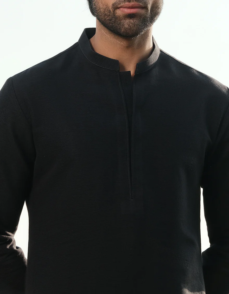 DEEP GREEN COTTON KURTA TROUSERS | JJKP-W-47362/S24/JJ9662-FL - Image 4