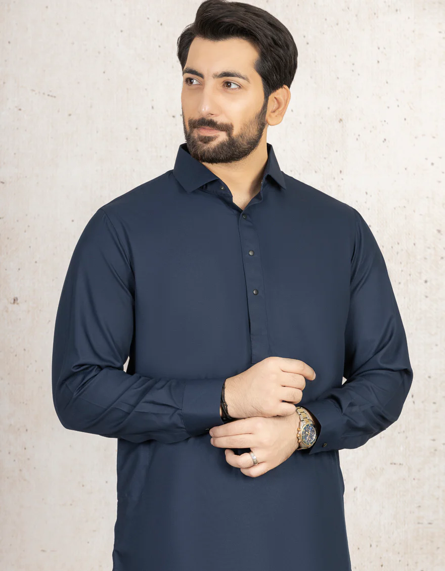 BLUE BLENDED KAMEEZ SHALWAR | JJKS-A-30779-R29-AP/ - Image 2