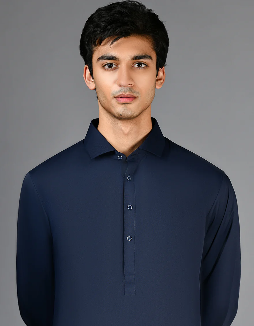 BLUE BLENDED KAMEEZ SHALWAR | JJKS-A-30779-R31-AP/S24/JJ9250-PN