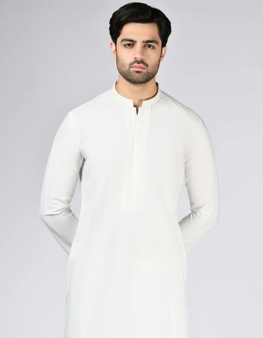 OFF WHITE KAMEEZ SHALWAR | JJKS-A-33047/S24/JJ9569-SF - Image 2