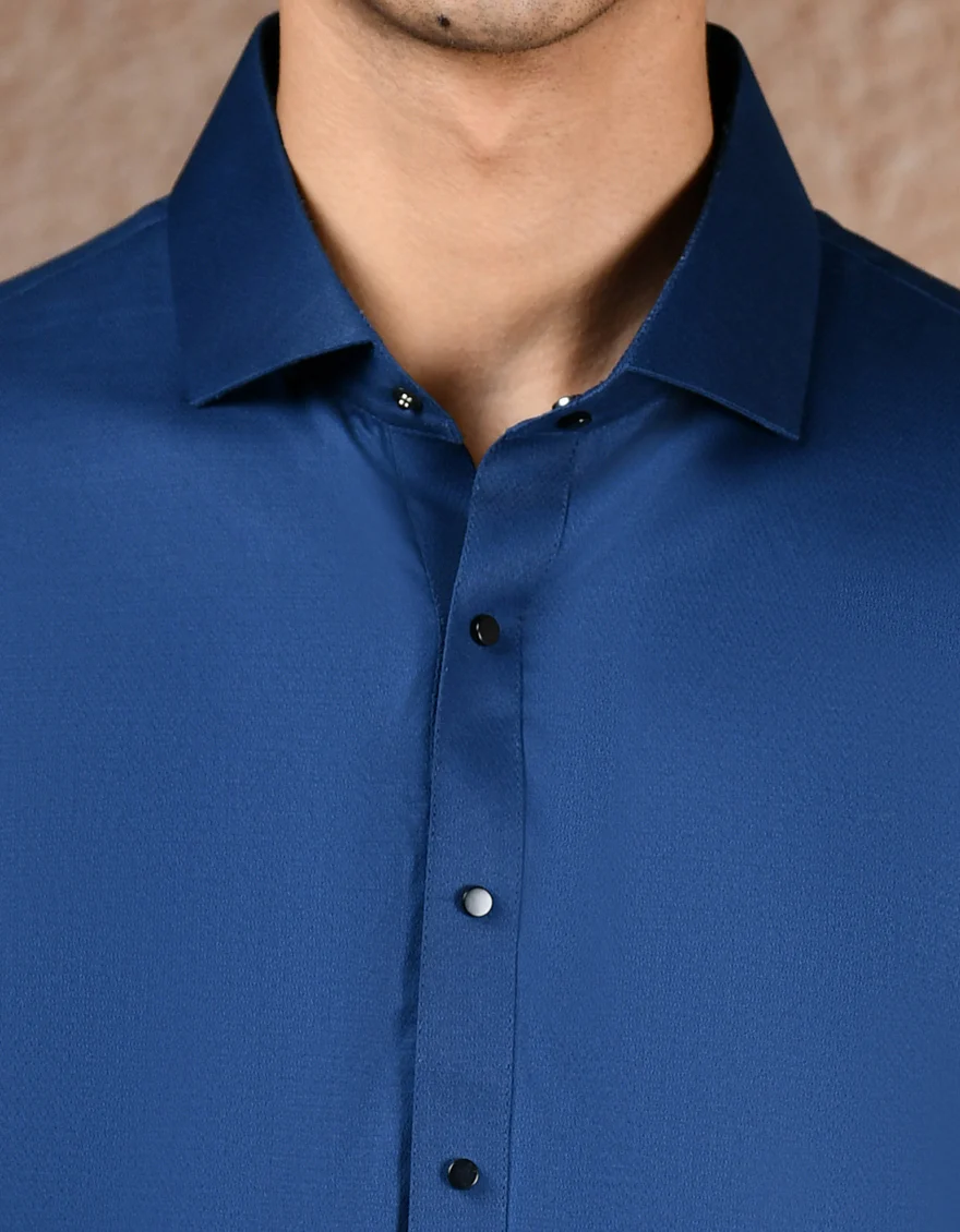 BLUE COTTON KAMEEZ SHALWAR | JJKS-A-33200/S25/JJ9 - Image 3