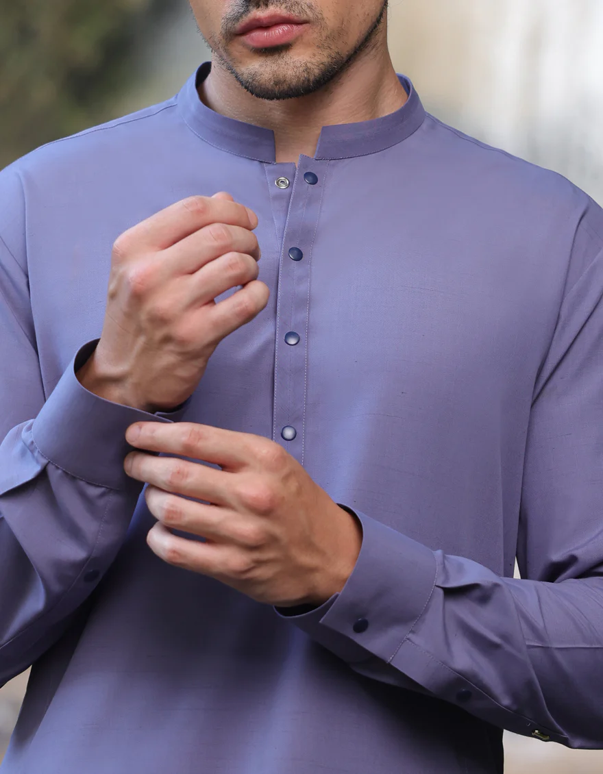 PURPLE BLENDED KAMEEZ SHALWAR | JJKS-A-33222/S25/JJ9 - Image 5