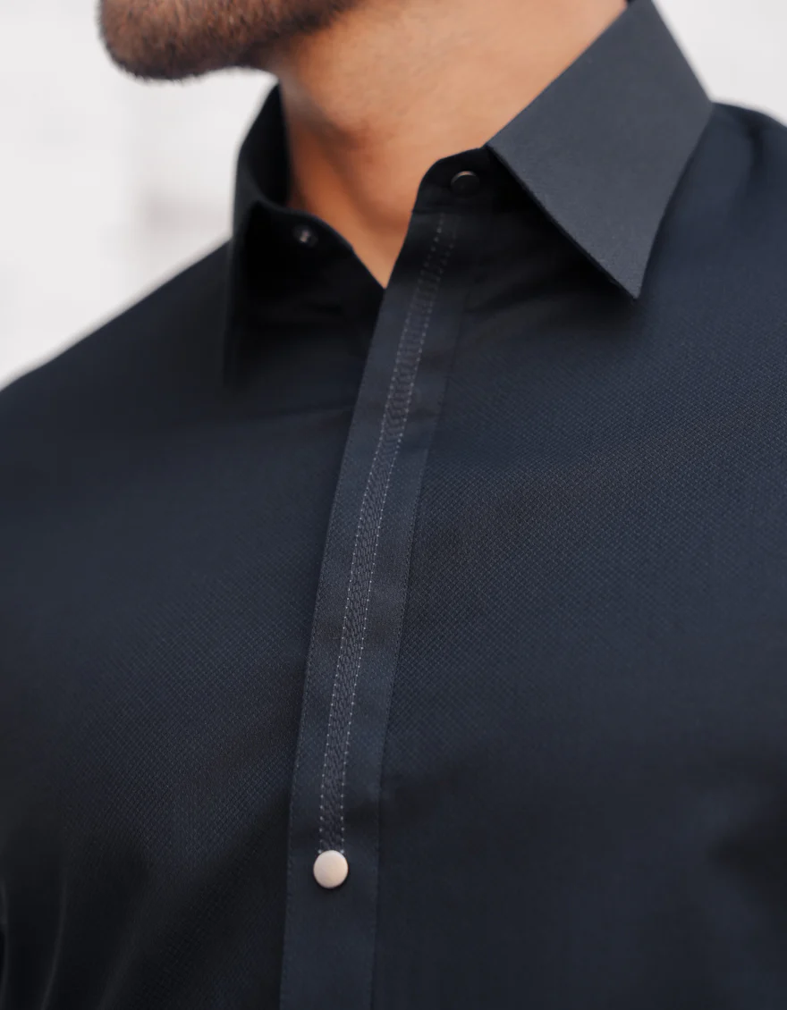 BLACK COTTON KAMEEZ SHALWAR | JJKS-A-33337/S25/JJ9832-CL - Image 3