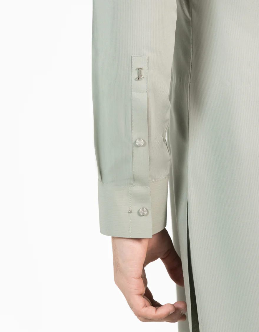 SAGE GREEN BLENDED KAMEEZ SHALWAR | JJKS-A-33463/S25/JJ10028-CL - Image 4