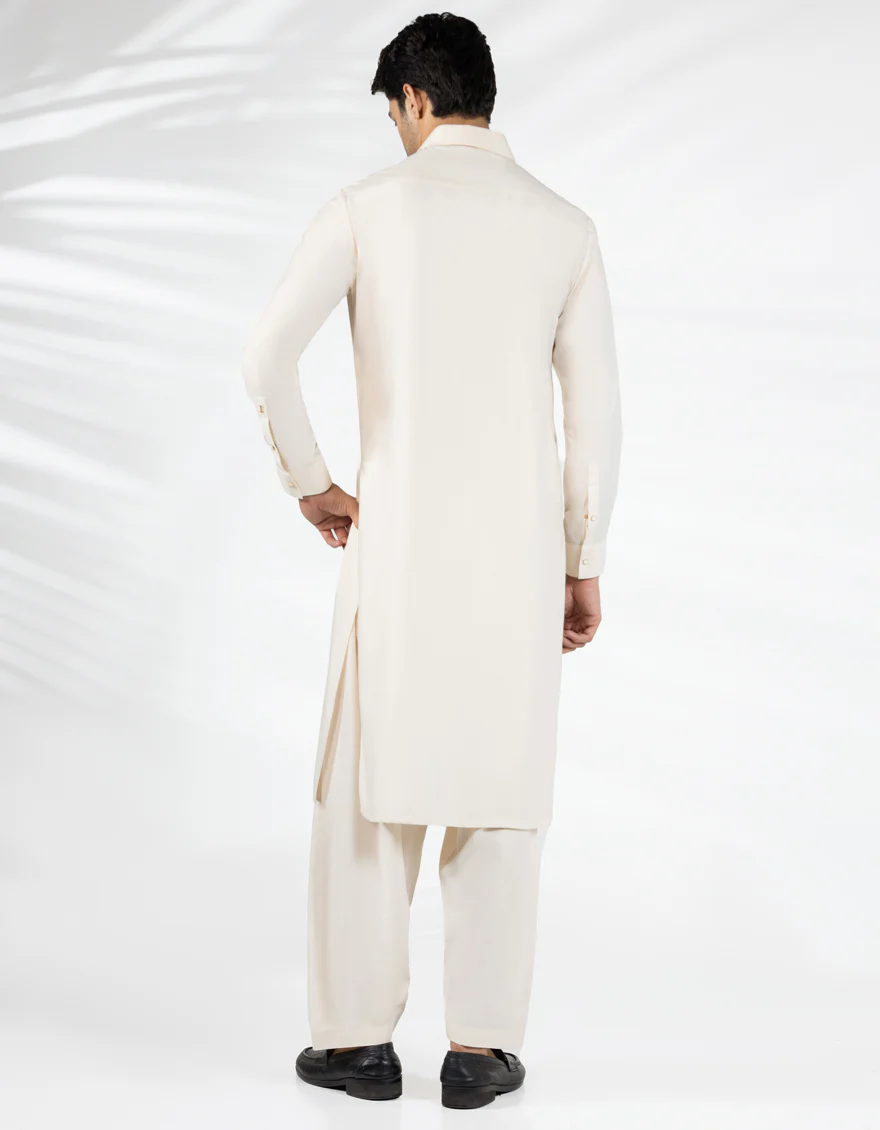 CREAM BLENDED KAMEEZ SHALWAR | JJKS-A-33469/S25/JJ9823-CL - Image 3