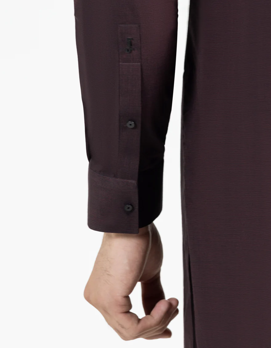 MAROON COTTON KAMEEZ SHALWAR | JJKS-A-33473/S25/JJ10021-SF - Image 4