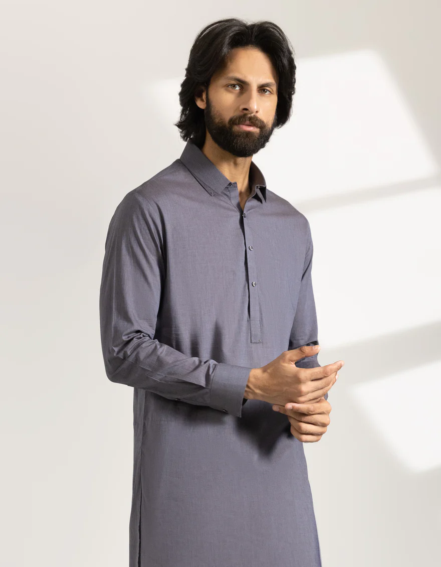 PURPLE COTTON KAMEEZ SHALWAR | JJKS-A-33476/S25/JJ9747-CL - Image 2