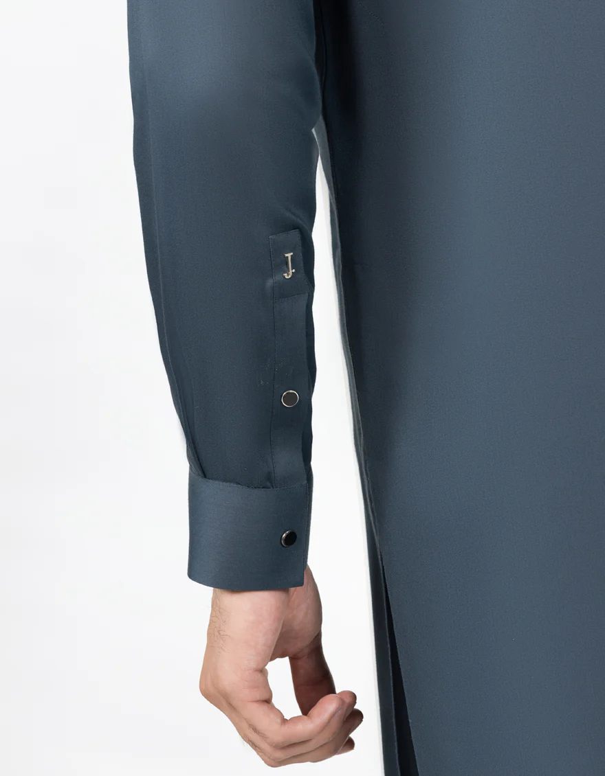 MIDNIGHT GREY BLENDED KAMEEZ SHALWAR | JJKS-A-33477/S25/JJ9860-CL - Image 5