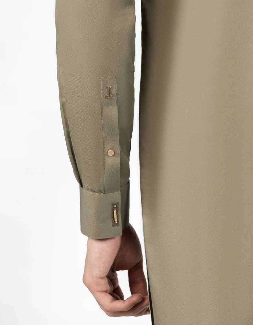ARMY GREEN COTTON KAMEEZ SHALWAR | JJKS-A-33479/S25/JJ9833-CL - Image 5