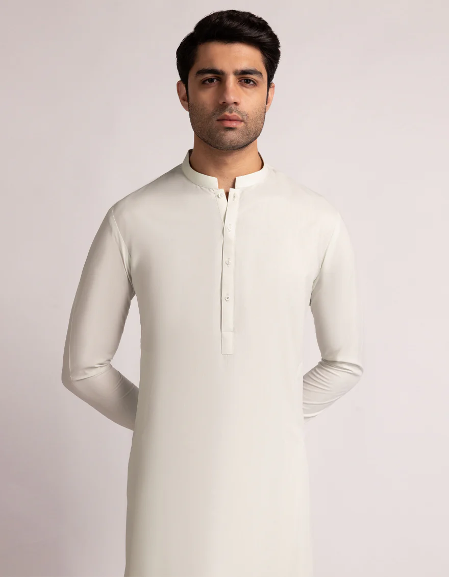 LIGHT GREEN BLENDED KAMEEZ SHALWAR | JJKS-A-33622/S25/JJ9865-CL - Image 2