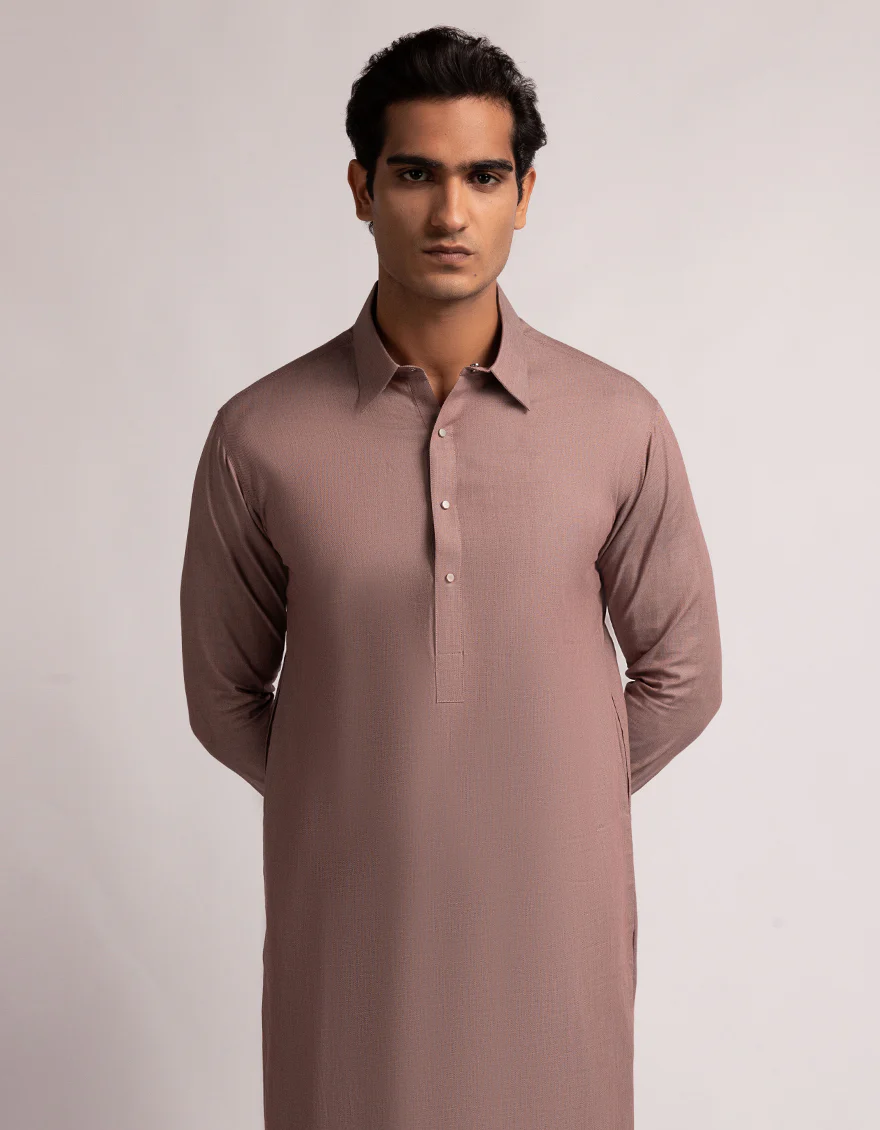 DEEP MAROON COTTON KAMEEZ SHALWAR | JJKS-A-33659/S25/JJ9761-PN - Image 2