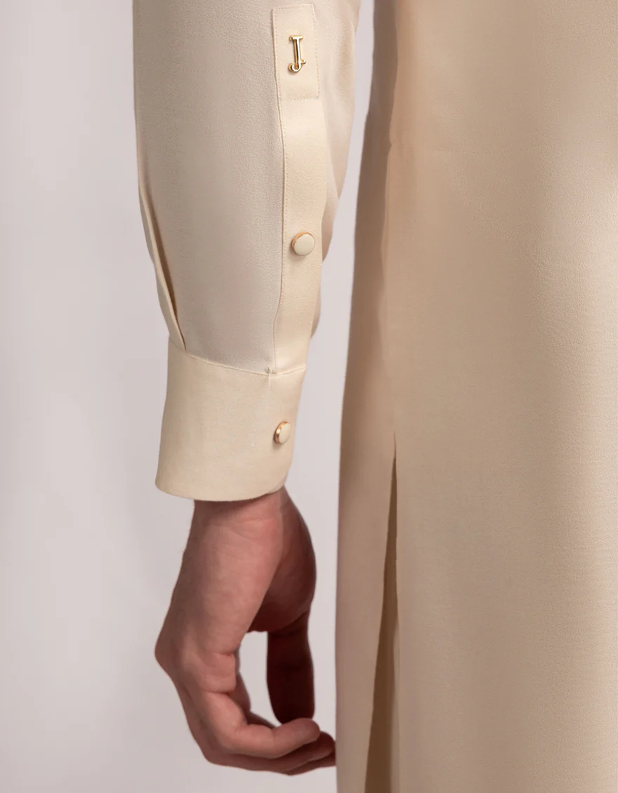 CREAM BLENDED KAMEEZ SHALWAR | JJKS-A-33661/S25/JJ10420-PN - Image 3