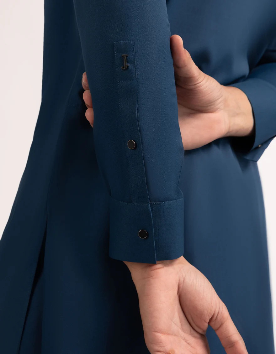 BLUE BLENDED KAMEEZ SHALWAR | JJKS-A-33735/S25/JJ10237-CL - Image 4
