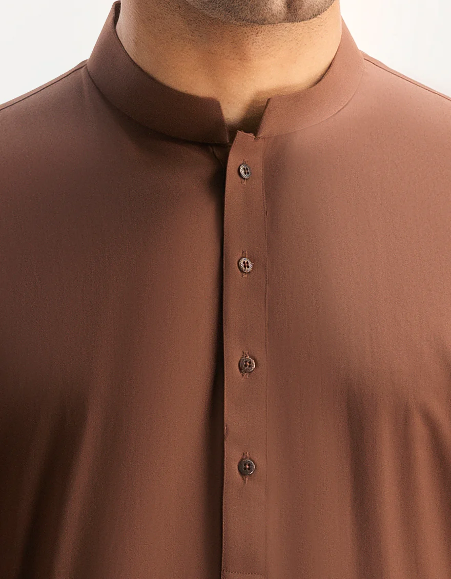 BROWN BLENDED KAMEEZ SHALWAR | JJKS-A-47006-R6-AP/S24/JJ9250-PN - Image 3