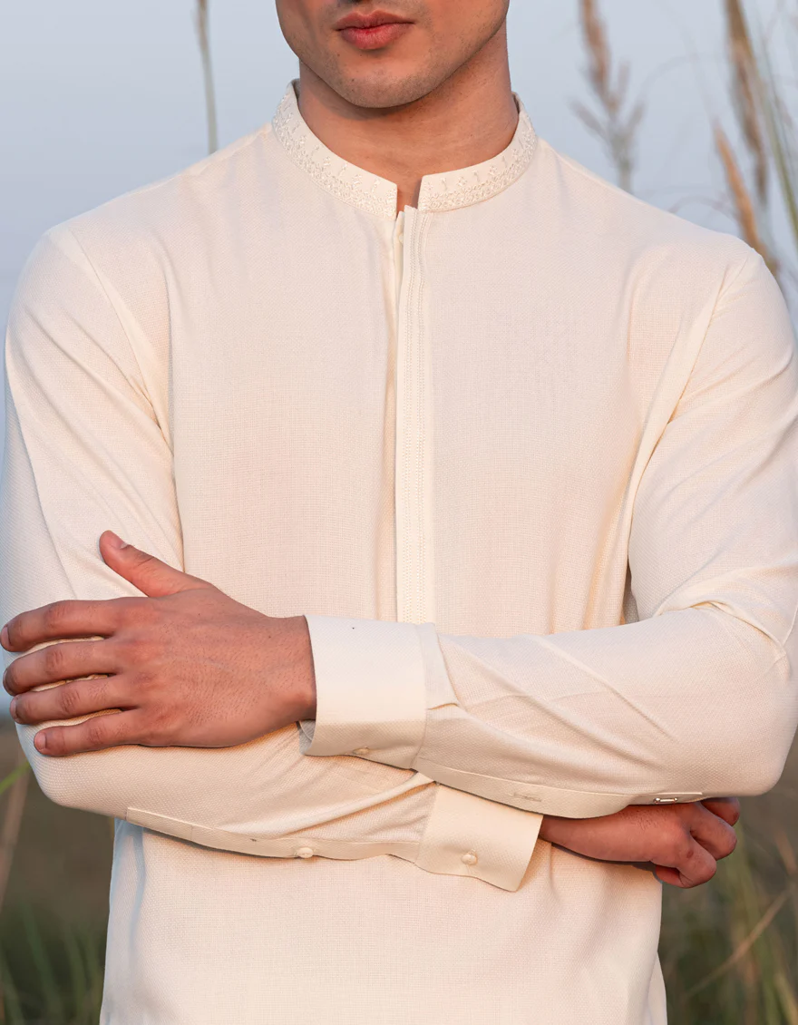 CREAM BLENDED KAMEEZ SHALWAR | JJKS-A-47339/S24/JJ9922-SF - Image 3