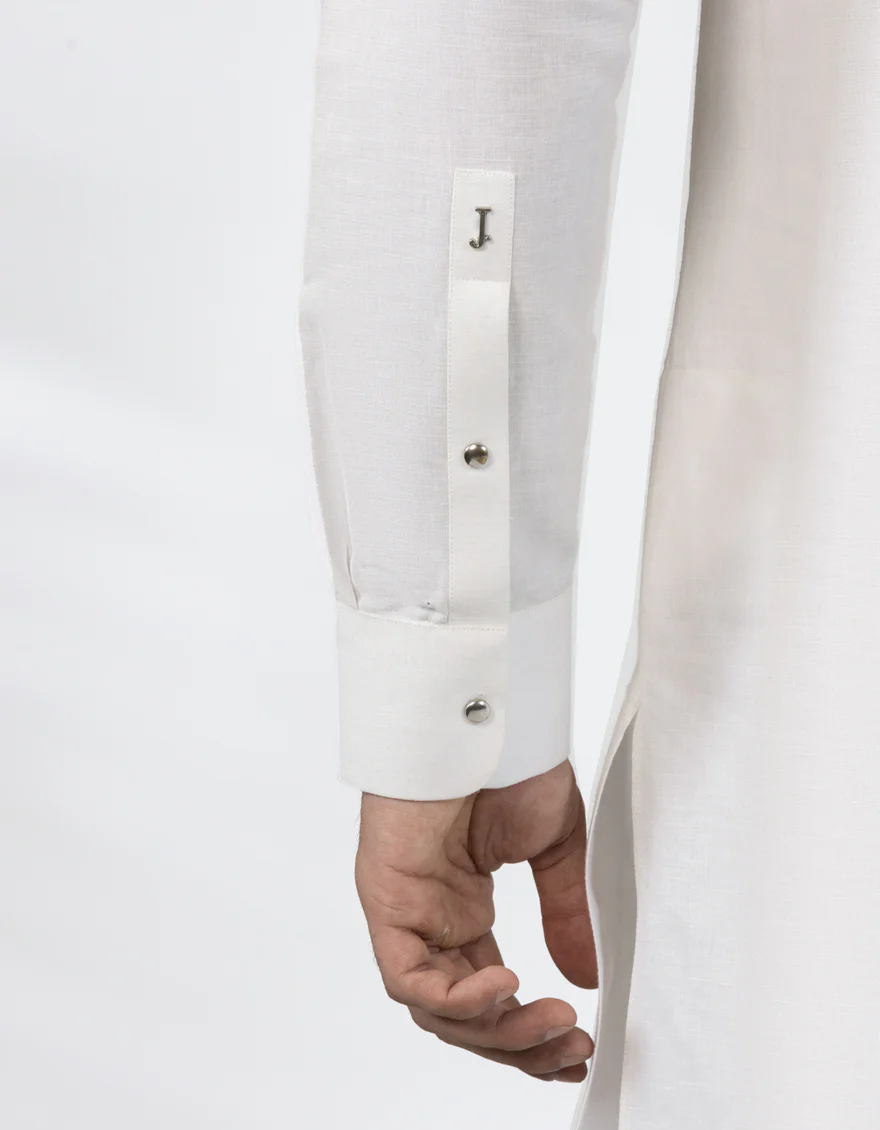 OFF WHITE COTTON KAMEEZ SHALWAR | JJKS-A-47482/S25/JJ9958-CL - Image 5