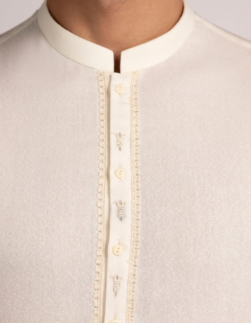 CREAM BLENDED KAMEEZ SHALWAR | JJKS-A-50396/S25/JJ9900-FL - Image 3
